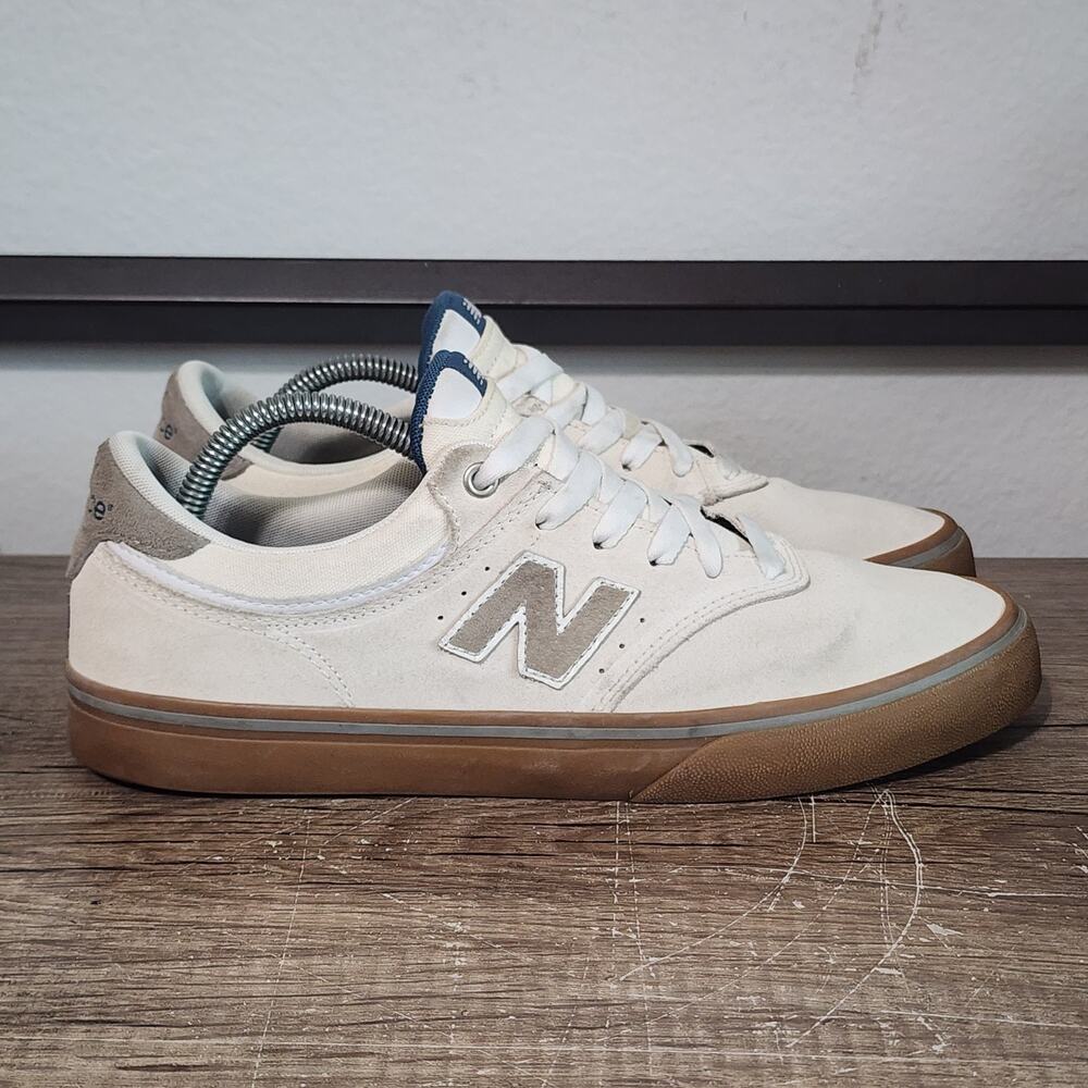 New Balance Numeric 255 Men's Athletic Skate Shoes Sneakers Size 9.5 Beige - Picture 3 of 9